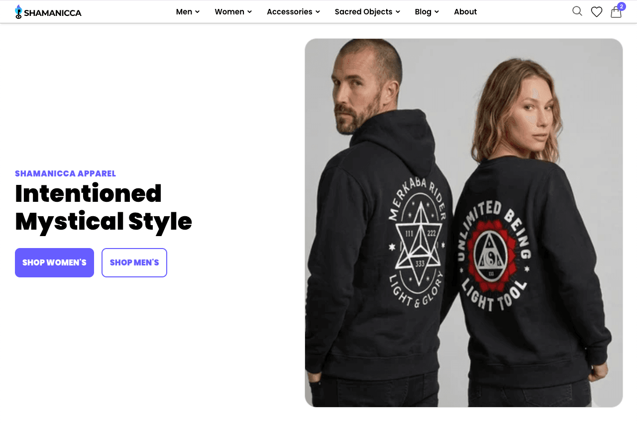 Shamanicca’s Ecommerce